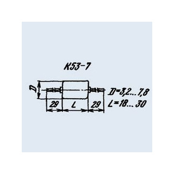 К53-7 4.7 мкф 30 в